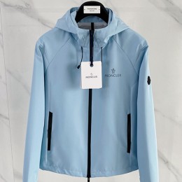 [홍콩명품.MONCLER] 몽클레어 26SS 로고 후드 바람막이 자켓 (스카이블루), BM24871, KSM, 레플리카의류,미러급사이트