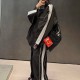 [가격문의][홍콩명품.BALENCIAGA] 발렌시아가 26SS 로고 자수 바람막이 자켓 + 조거 팬츠 바지 상하의 세트 (블랙), BM24939, JL, 레플리카의류,미러급사이트