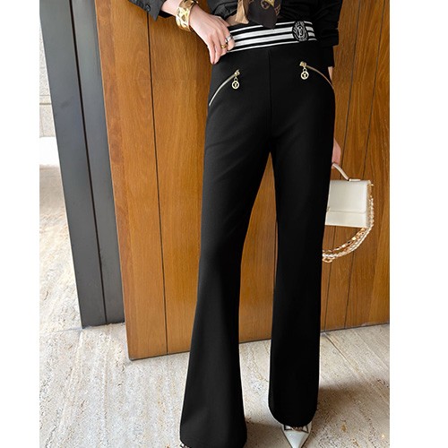 [홍콩명품.LOUIS VUITTON] 루이비통 26SS 로고 여성 밴드 팬츠 바지 (블랙), BM24992, MC, 레플리카의류,미러급사이트