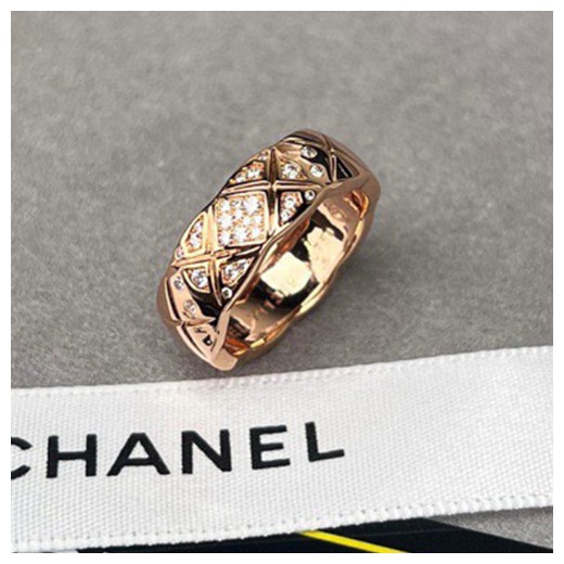 [홍콩명품.CHANEL] 샤넬 26SS 로고 다이아장식 링 반지 (로즈골드), ET3487, 홍콩명품의류,구매대행,온라인명품