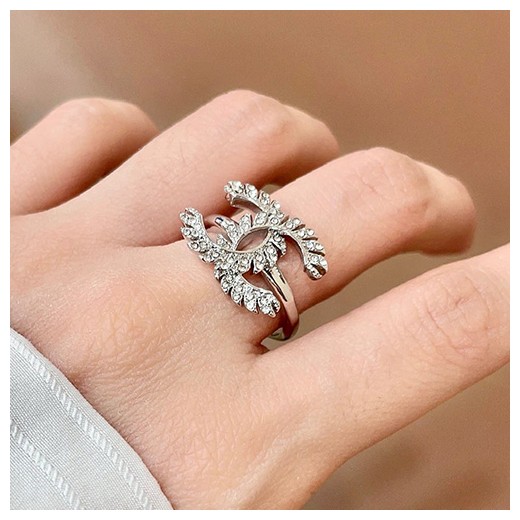 [홍콩명품.CHANEL] 샤넬 26SS 로고 CC 링 반지 (화이트골드), ET3493, 홍콩명품의류,구매대행,온라인명품