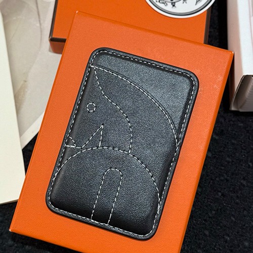 [홍콩명품.Hermes] 에르메스 26SS 로고 레더 가죽 아이폰 IPhone MagSafe (블랙), ET3542, HY, 홍콩명품의류,구매대행,온라인명품