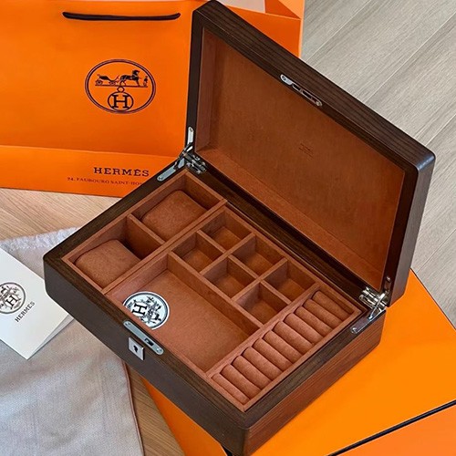 [홍콩명품.Hermes] 에르메스 26SS 로고 주얼리 악게사리 박스 보관함, ET3623, AGG, 무료배송