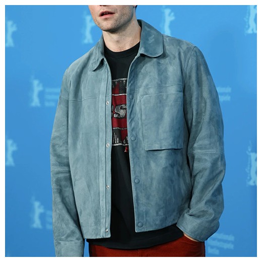 [홍콩명품,Christian Dior] 디올 26SS 로고 레더 가죽 카라 자켓 (블루), BM25234, TOM, 무료배송