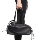 [홍콩명품.BALENCIAGA] 발렌시아가 26SS 로고 Carrie 스몰 레더 가죽 토트백 핸드백 (블랙), BGM5708, BDA, 무료배송