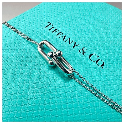 티파니앤코 로고 Keys 925실버 로즈골드 45cm 목걸이 26SS