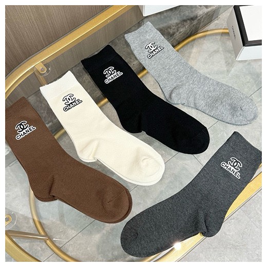 샤넬 로고 명품 브랜드 모음 선물용 덧신 양말 5종 26SS