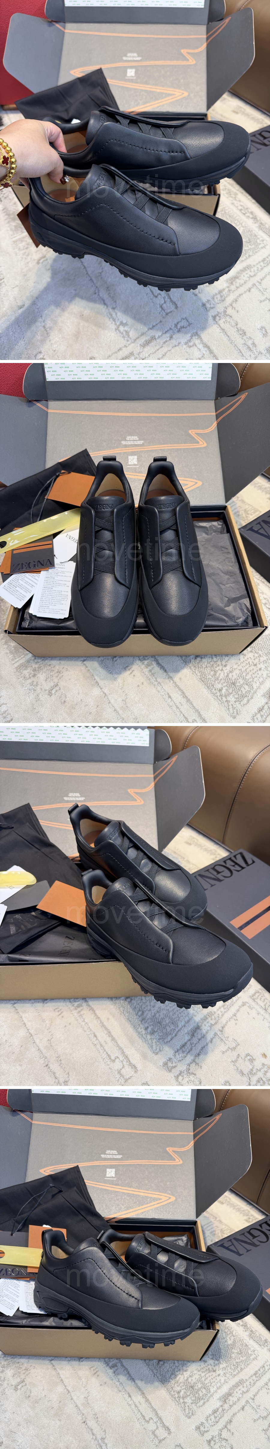 제냐 로고 SECONDSKIN Triple Stitch 스니커즈 운동화 (3컬러) 26SS 상세이미지 2