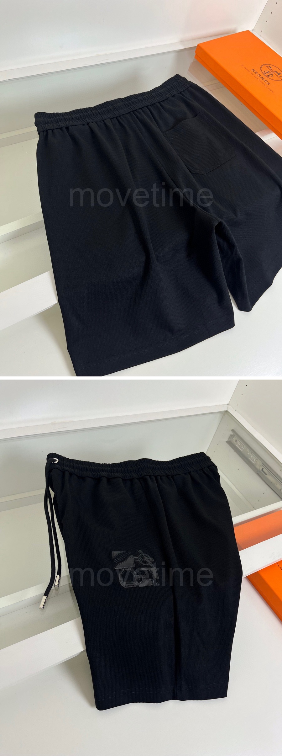 에르메스 로고 레더 쇼츠 반바지 (2컬러) 26SS 상세이미지 6