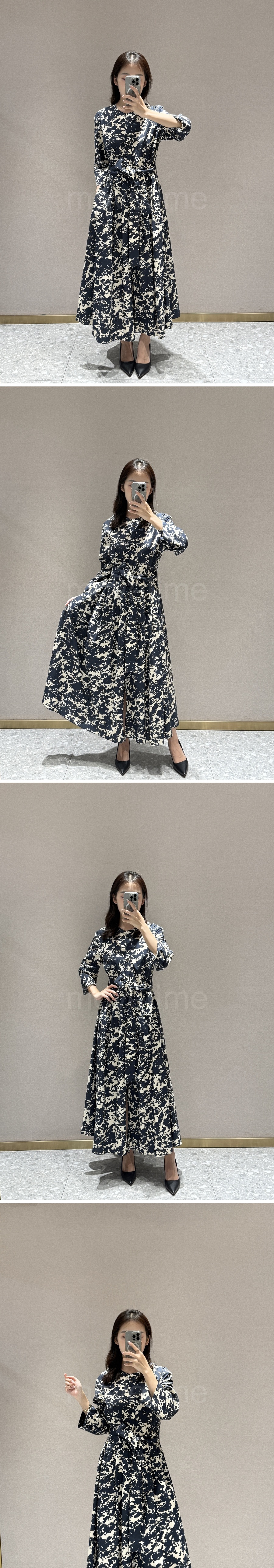 막스마* 로고 패턴 여성 롱 원피스 26SS 상세이미지 2