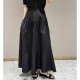 막스마* 로고 여성 롱 스커트 (블랙) 26SS