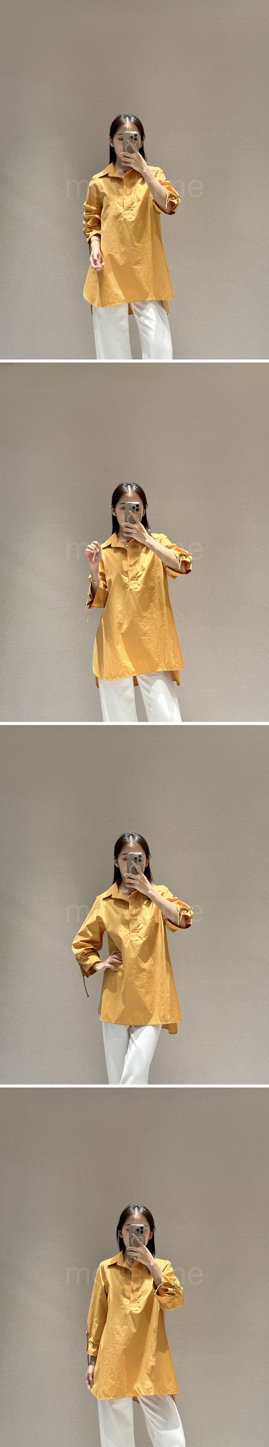 막스마* 로고 여성 카라 셔츠 (2컬러) 26SS 상세이미지 2