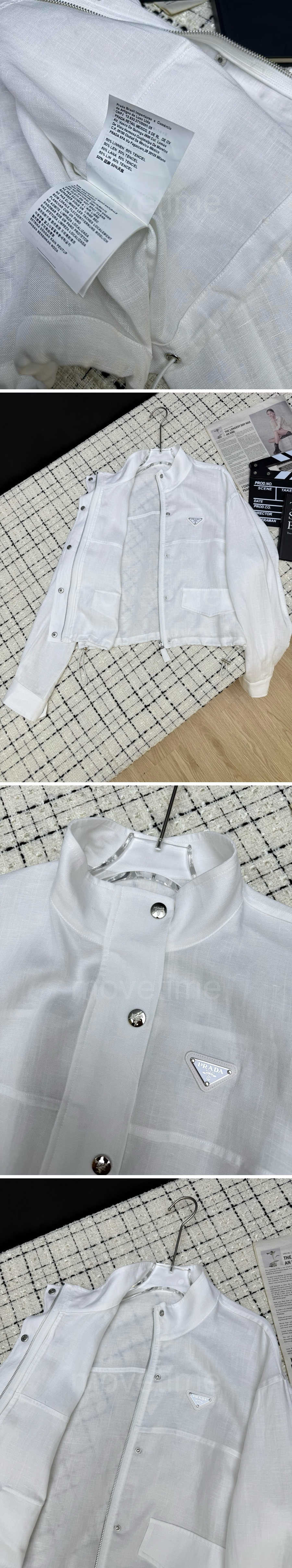 프라다 삼각로고 여성 린넨 자켓 (2컬러) 26SS 상세이미지 5