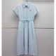 프라다 삼각로고 여성 스트라이프 카라 반팔 셔츠 롱 원피스 (2컬러) 26SS