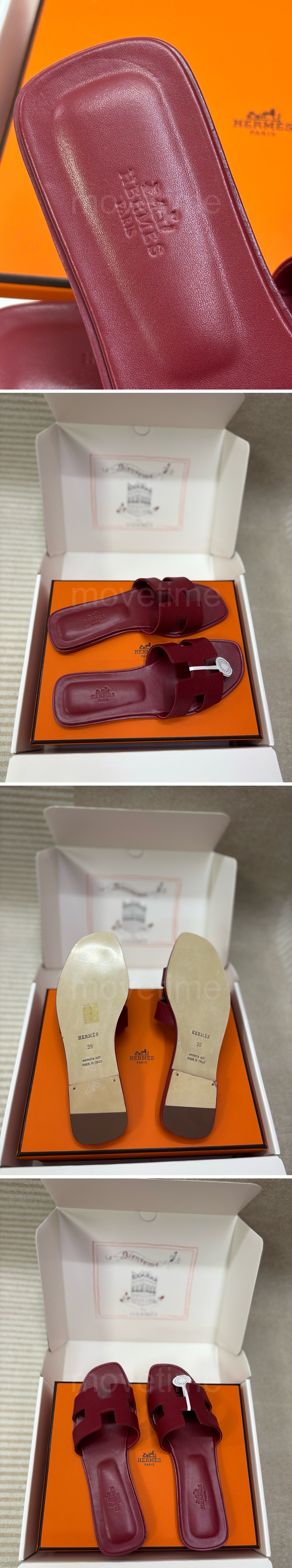에르메스 로고 여성 레더 가죽 슬리퍼 (3컬러) 26SS 상세이미지 3
