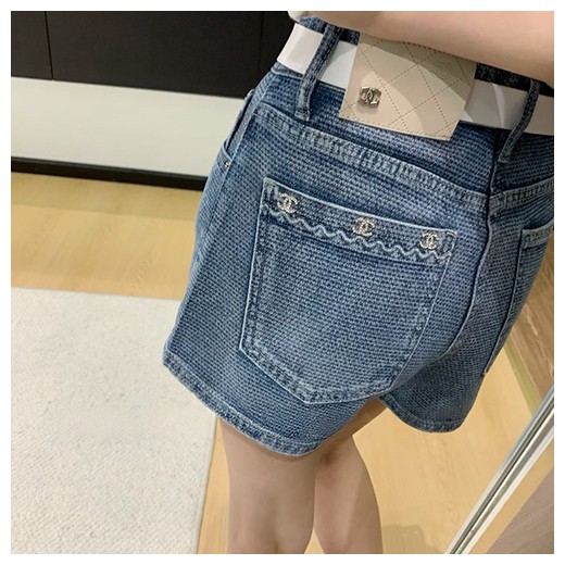 샤넬 여성 데님 핫팬츠 쇼츠 반바지 26SS