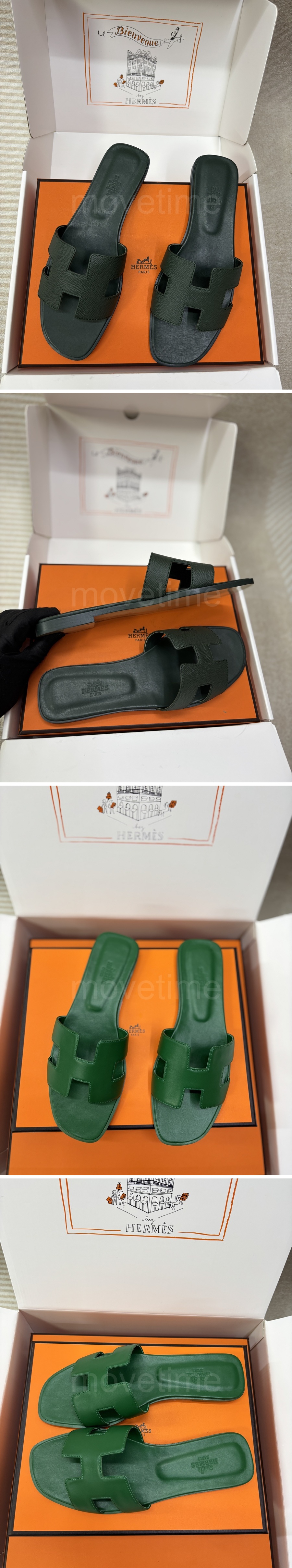 에르메스 여성 레더 가죽 슬리퍼 26SS 상세이미지 8