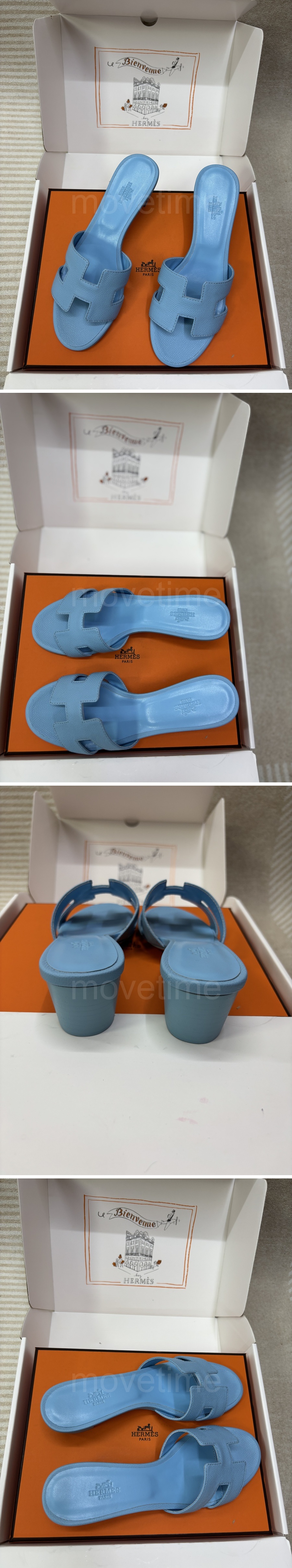 에르메스 여성 레더 가죽 굽 슬리퍼 26SS 상세이미지 2