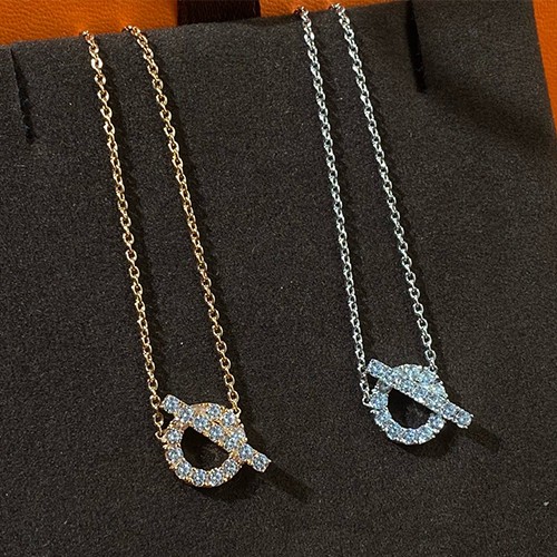 에르메스 Finesse 다이아 장식 목걸이 26SS
