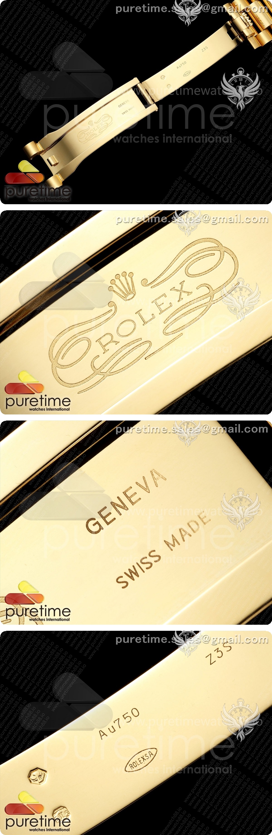 롤렉스 데이 데이트 40 YG RGF 1:1 베스트 에디션 그린 크리스탈 다이얼 프레지던트 브레이슬릿 VR3255 상세이미지 11