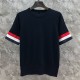 톰브라운 여성 3선 니트 반팔 티셔츠 26SS