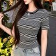 샤넬 여성 스트라이프 반팔 티셔츠 26SS