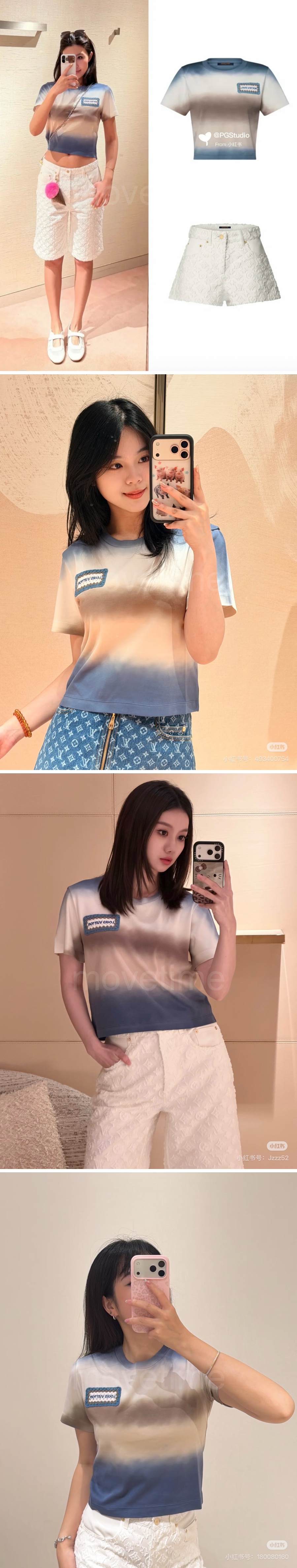 루이비통 여성 반팔 티셔츠 1AK0HW 26SS 상세이미지 2