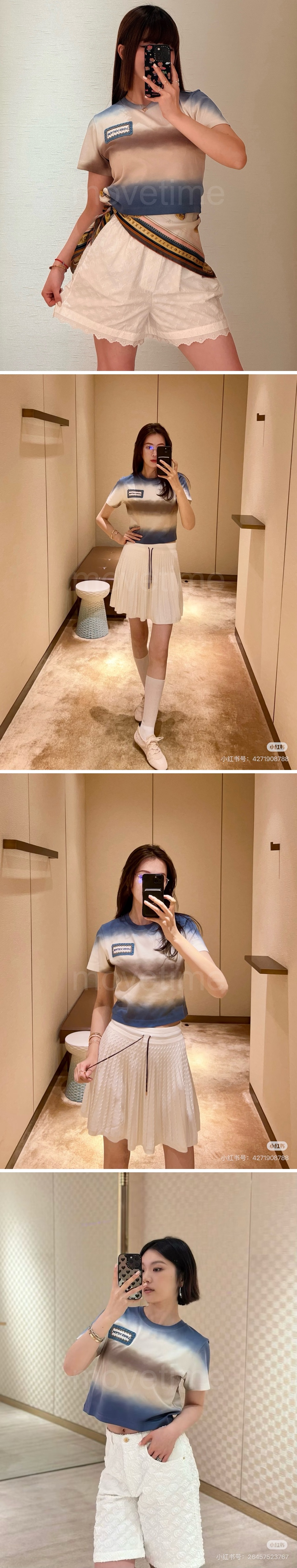 루이비통 여성 반팔 티셔츠 1AK0HW 26SS 상세이미지 3