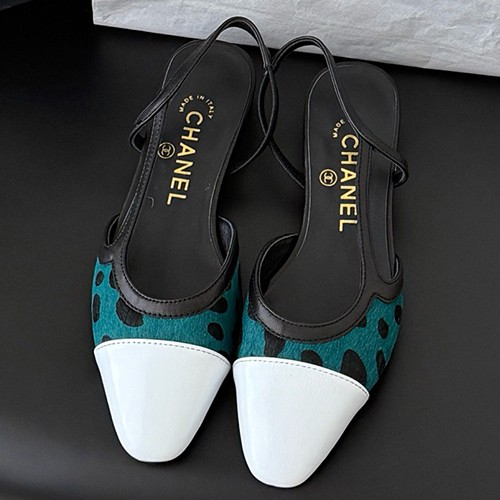 샤넬 여성 Slingback 레더 가죽 구두 샌들 26SS