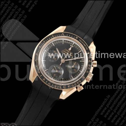 오메가 스피드마스터 RG N1F 베스트 에디션 블랙 다이얼 블랙 러버 스트랩 A3861
