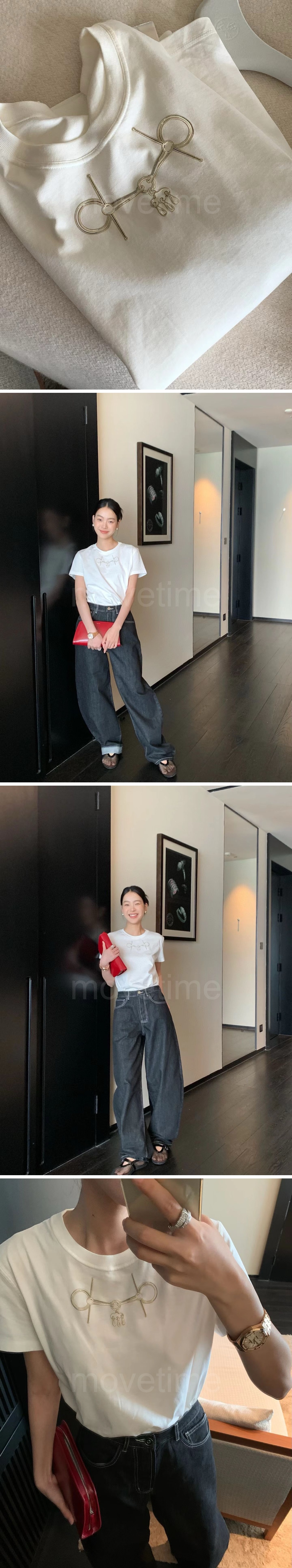 에르메스 여성 반팔 티셔츠 26SS 상세이미지 3