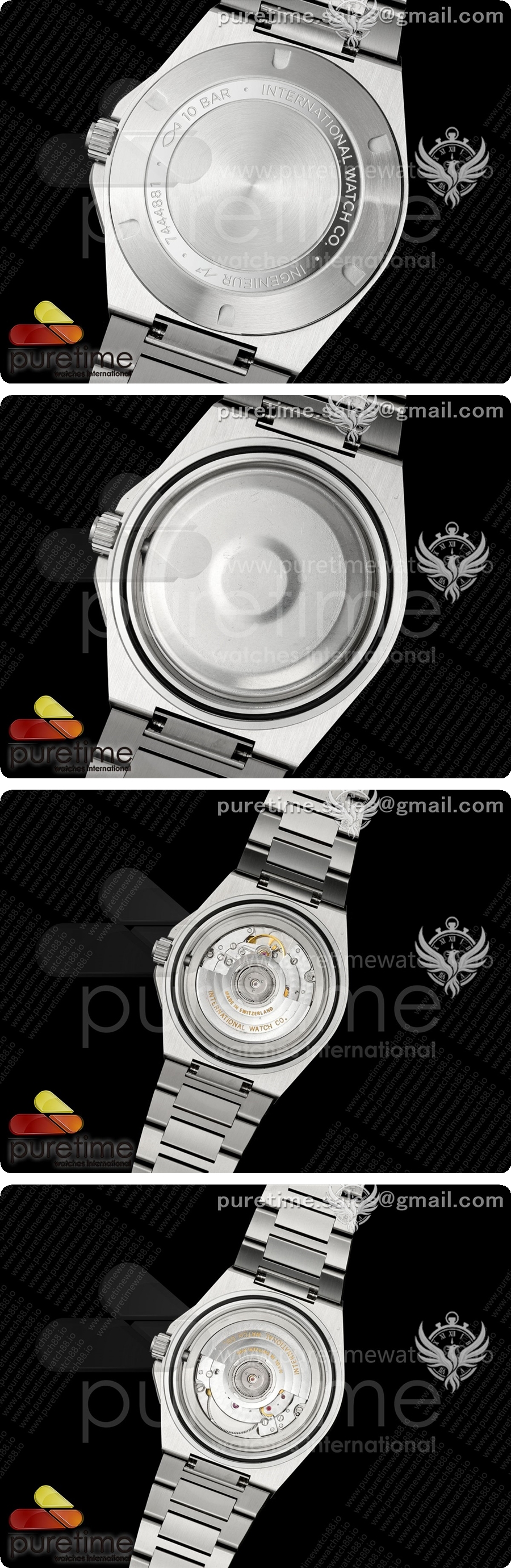 아이더블유씨 Ingenieur Automatic 40 SS MZF 1:1 베스트 에디션 그린/옐로우 다이얼, 스테인리스 스틸 브레이슬릿 A2892 상세이미지 5