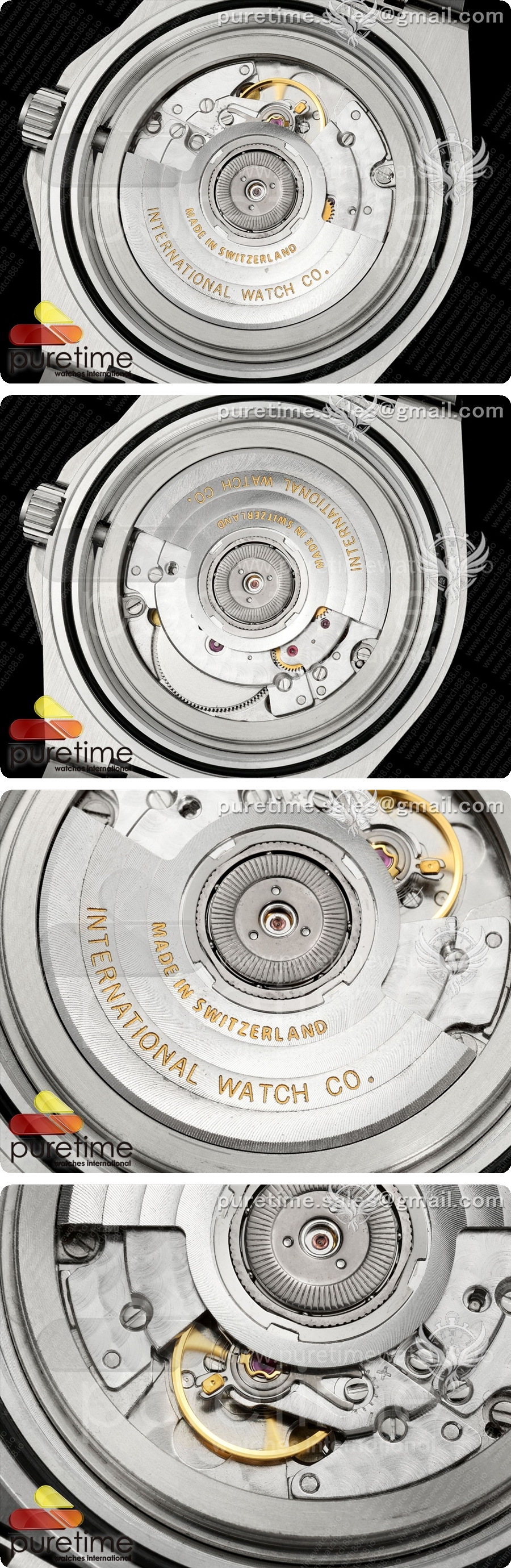 아이더블유씨 Ingenieur Automatic 40 SS MZF 1:1 베스트 에디션 그린/옐로우 다이얼, 스테인리스 스틸 브레이슬릿 A2892 상세이미지 6