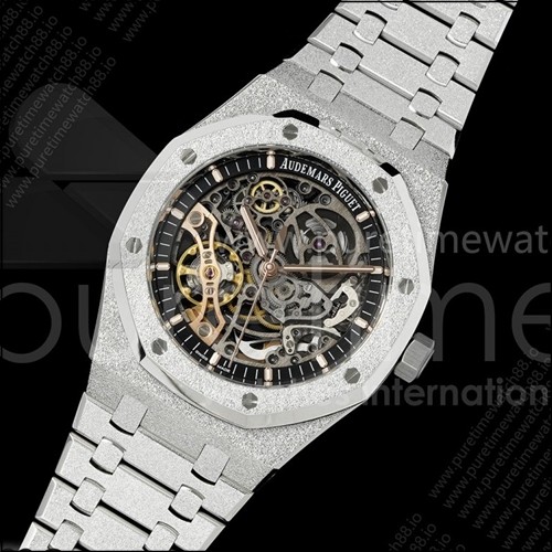 오데마피게 로얄 오크 41mm 오픈워크 프로스티드 SS OCTA 1:1 베스트 에디션 브레이슬릿 SA3132 V3