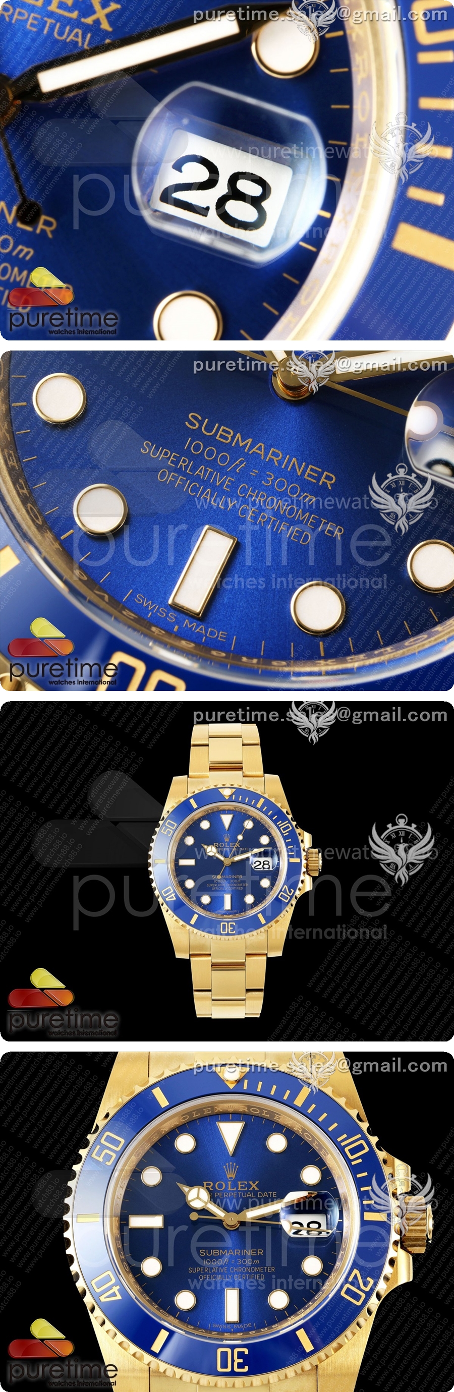 로렉스 서브마리너 40mm 116618 LB 블루 세라믹 WF 1:1 베스트 에디션 DD3135 상세이미지 3