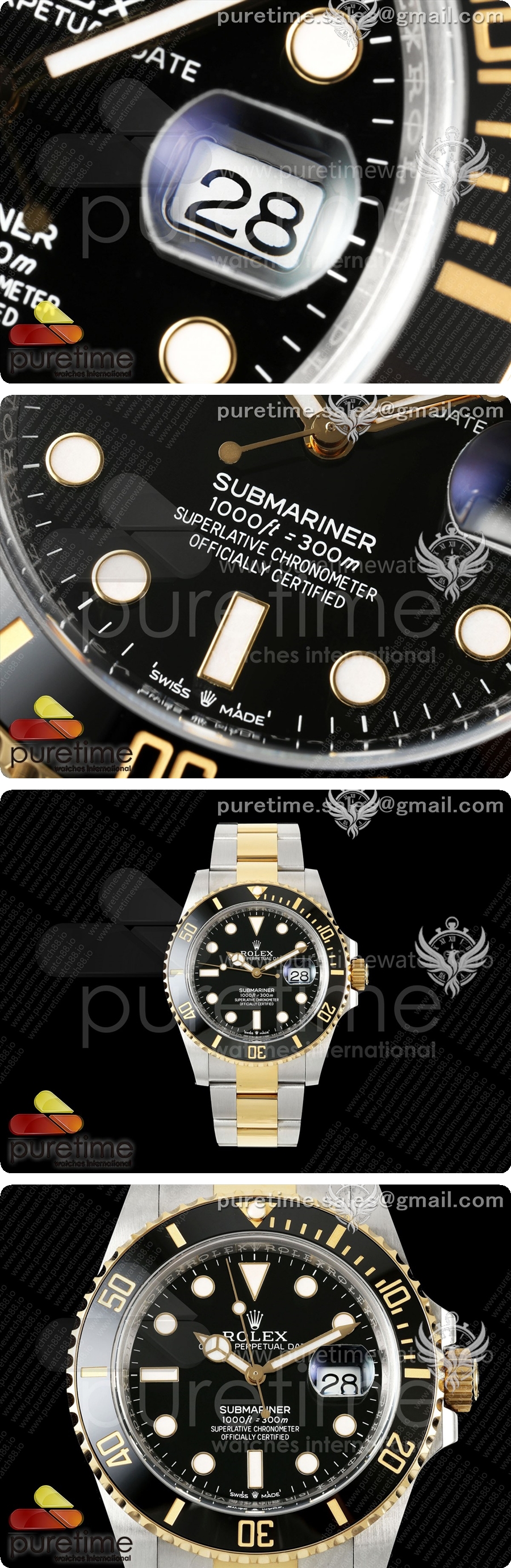 로렉스 서브마리너 41mm 126613 LN 블랙 세라믹 WF 1:1 베스트 에디션 JH3235 상세이미지 3