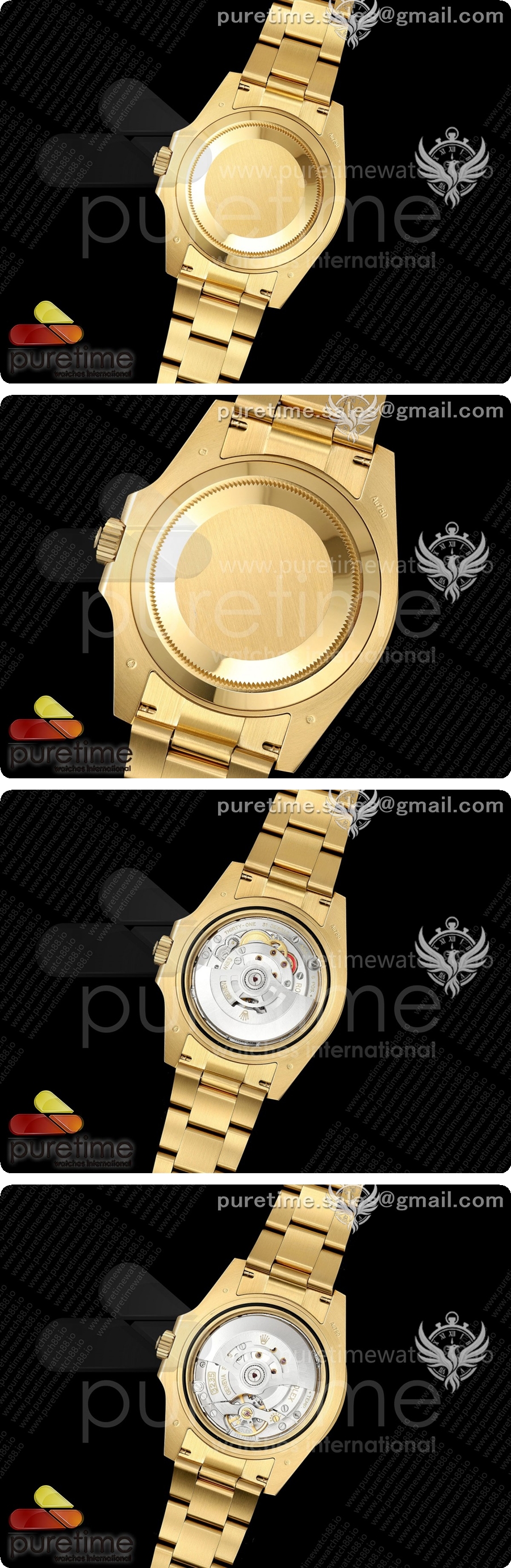 로렉스 서브마리너 41mm 옐로우골드 126618 LN 블랙 세라믹 WF 1:1 베스트 에디션 JH3235 상세이미지 5