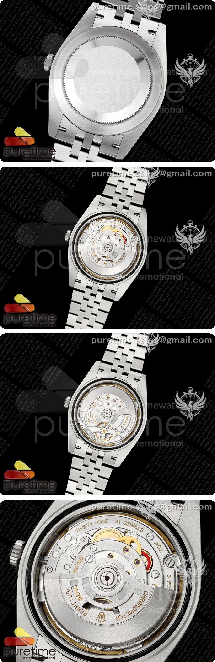 로렉스 데이트저스트 41 126334 904L SS RGF 1:1 베스트 에디션 블랙 다이아몬드 다이얼 주빌리 브레이슬릿 JH3235 상세이미지 5