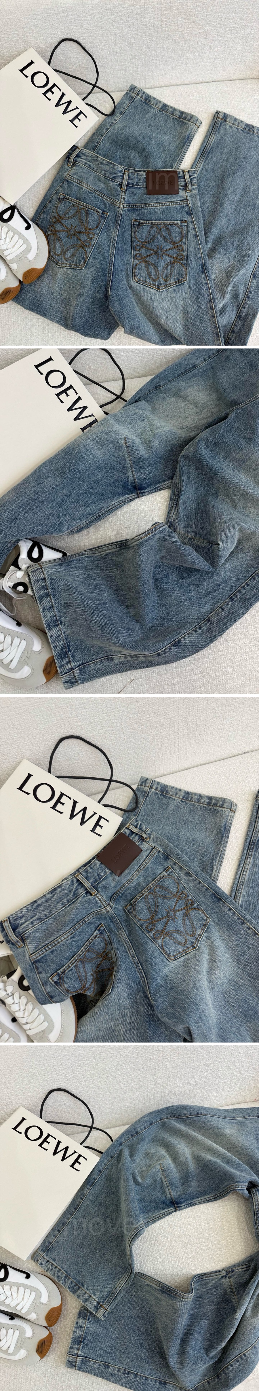 로에베 여성 오버핏 데님 팬츠 진 청바지 26SS 상세이미지 5