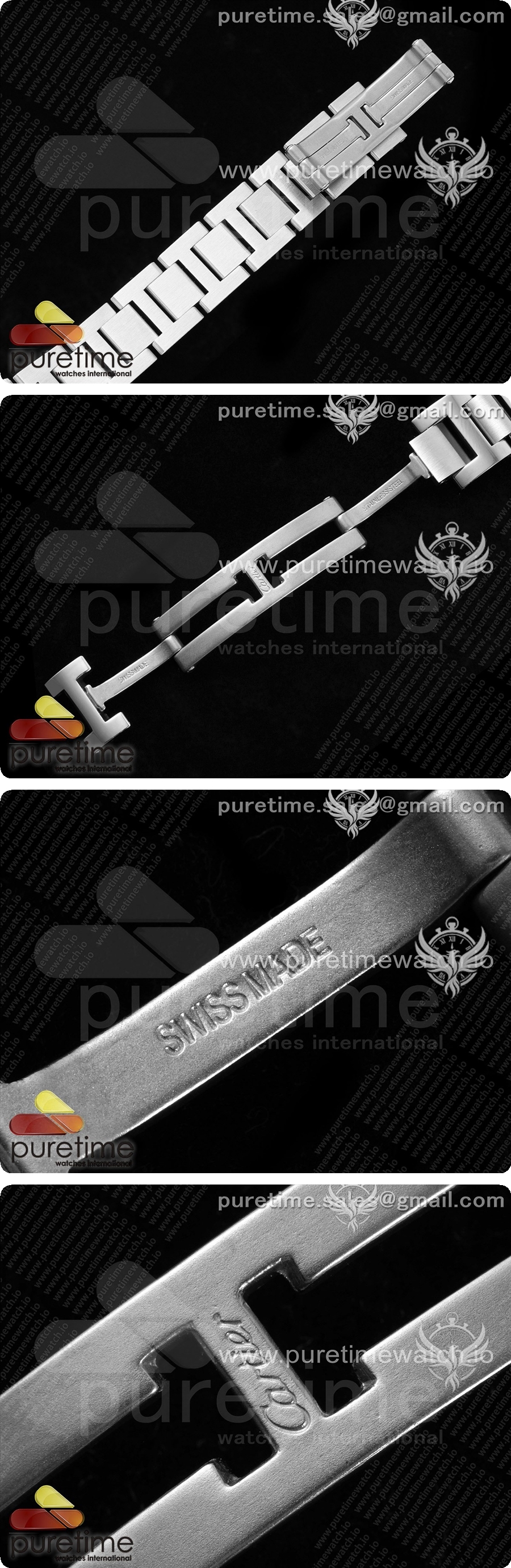 까르띠에 발롱 블루 33mm AF 1:1 베스트 에디션 실버 텍스처 다이얼 다이아몬드 베젤 스테인리스 스틸 브레이슬릿 론다 쿼츠 시계 상세이미지 9