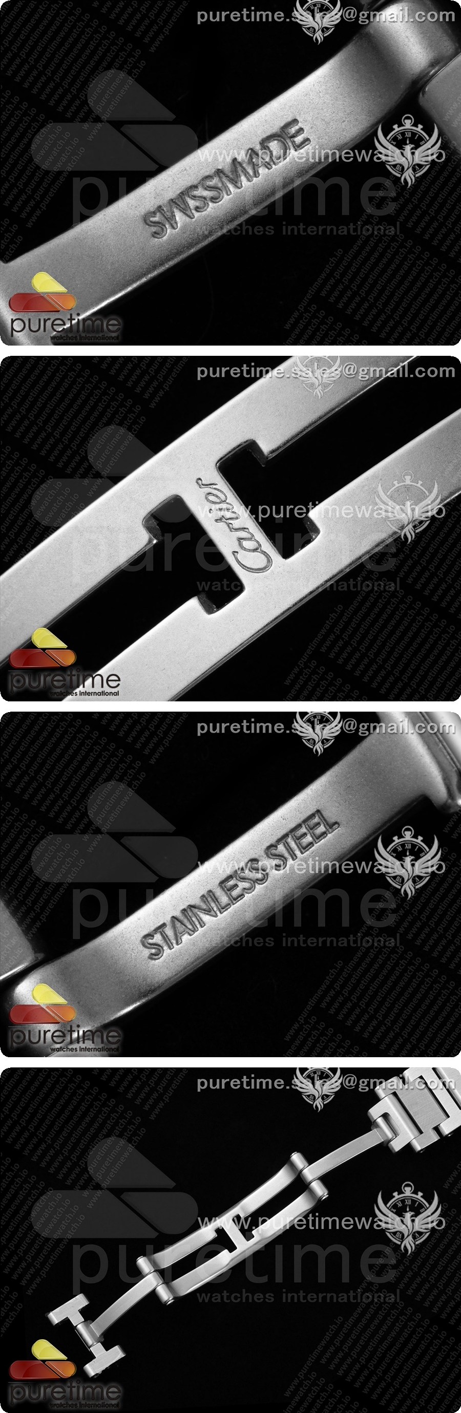 까르띠에 론다 머스트 29mm 스테인리스 스틸 AF 1:1 베스트 에디션 화이트 다이얼, 스테인리스 스틸 브레이슬릿, 론다 쿼츠 시계 상세이미지 8