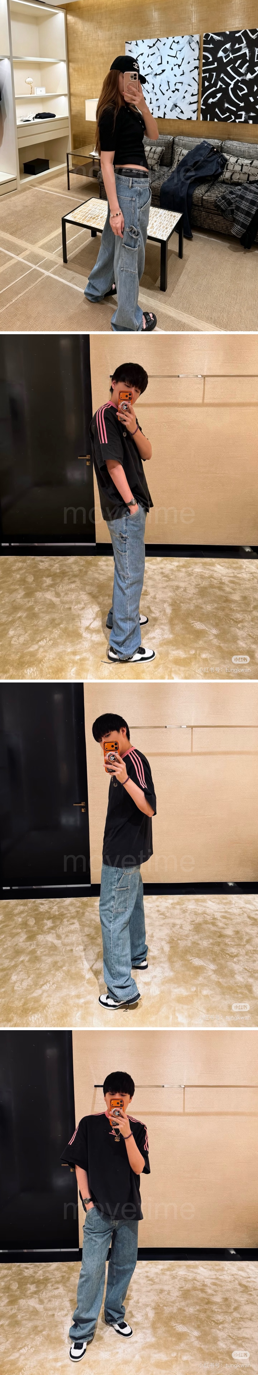 샤넬 오버핏 여자 CC로고 청바지 미러급 명품레플리카 26SS 상세이미지 3