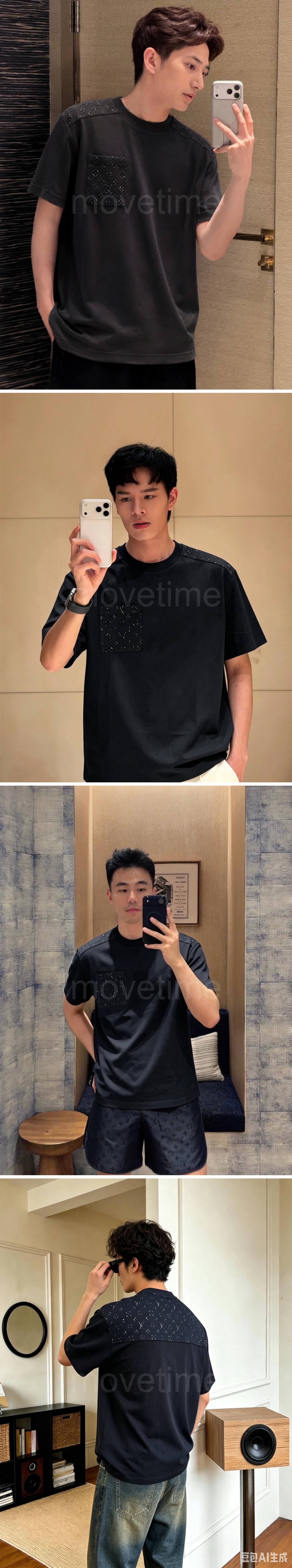 루이비통 모노그램 남자 반팔티 레플리카 26신상 상세이미지 2