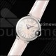까르띠에 발롱 블루 여자 33mm 스테인리스 스틸 AF 1:1 핑크 텍스처 다이얼 핑크 가죽 스트랩 론다 쿼츠 시계