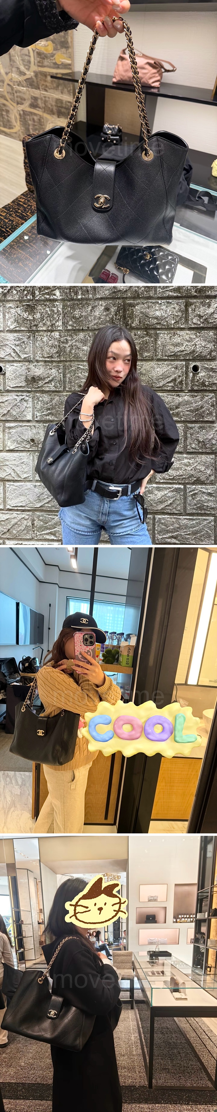 샤넬 여자 레더가죽 호보 토트백 가방 레플리카 26신상 상세이미지 2