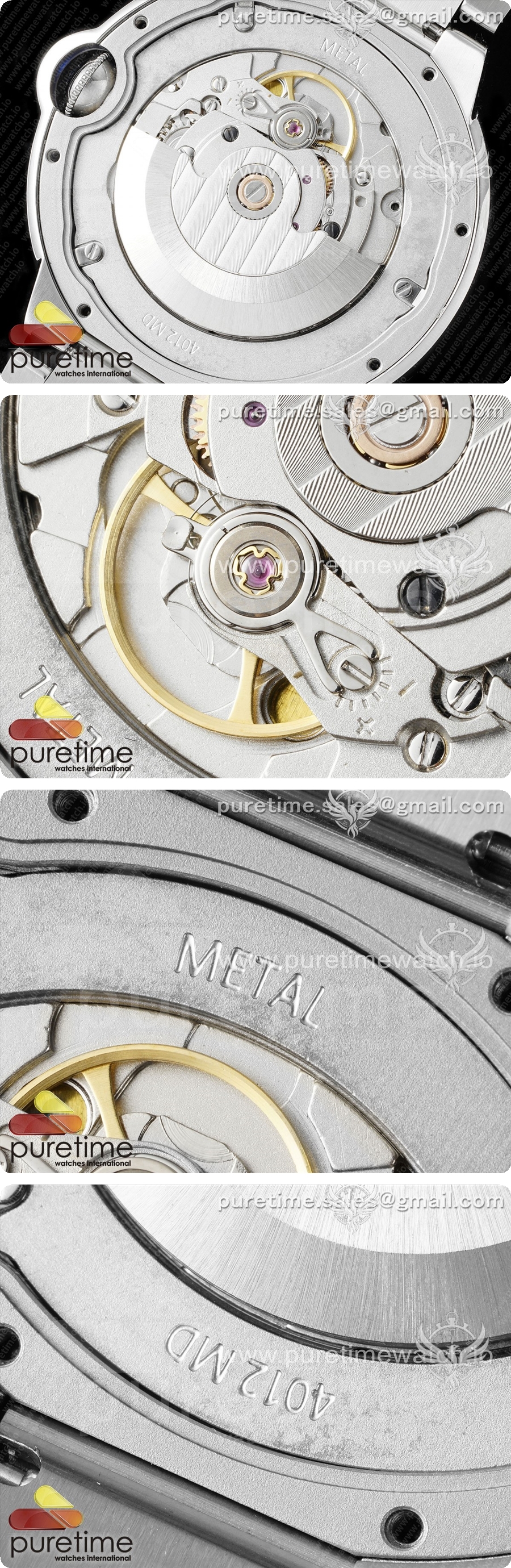 까르띠에 발롱블루 42mm 스테인리스 스틸 AF 1:1 블루 텍스처 다이얼, A2824 V5 상세이미지 6