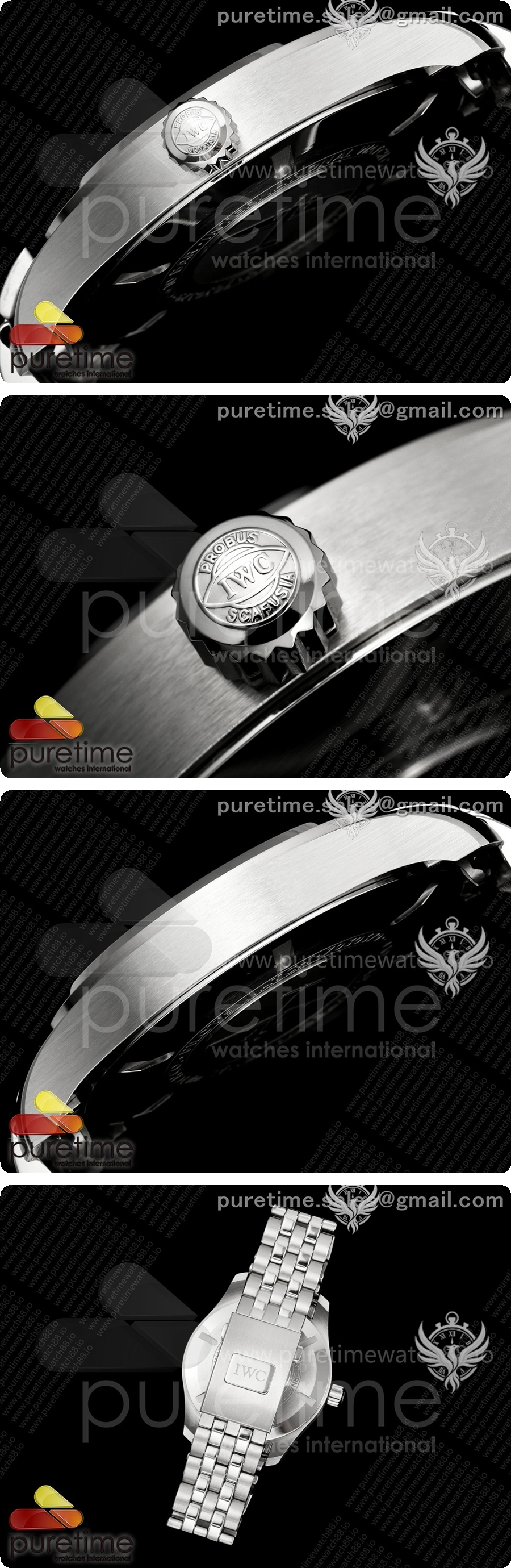 IWC Mark XX MZF 1:1 블랙 다이얼 SS 브레이슬릿 A2892 상세이미지 4