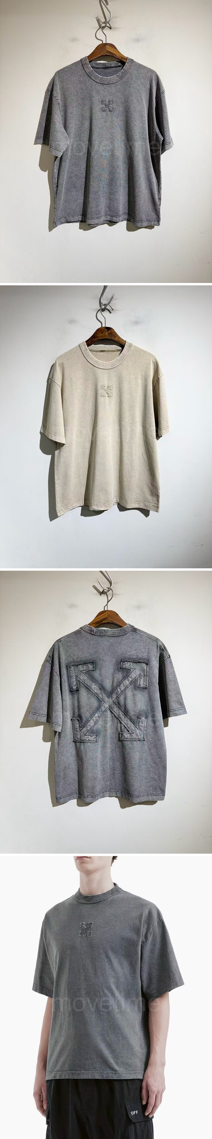 오프화이트 빈티지 워싱 반팔 티셔츠 26SS 상세이미지 2