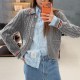 톰브라운 여성 카라 니트 가디건 26SS