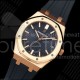 오데마피게 로얄 오크 41mm 15500 로즈골드 DDF 1:1 베스트 에디션 블루 다이얼 블루 러버 스트랩 DD4302 슈퍼 클론